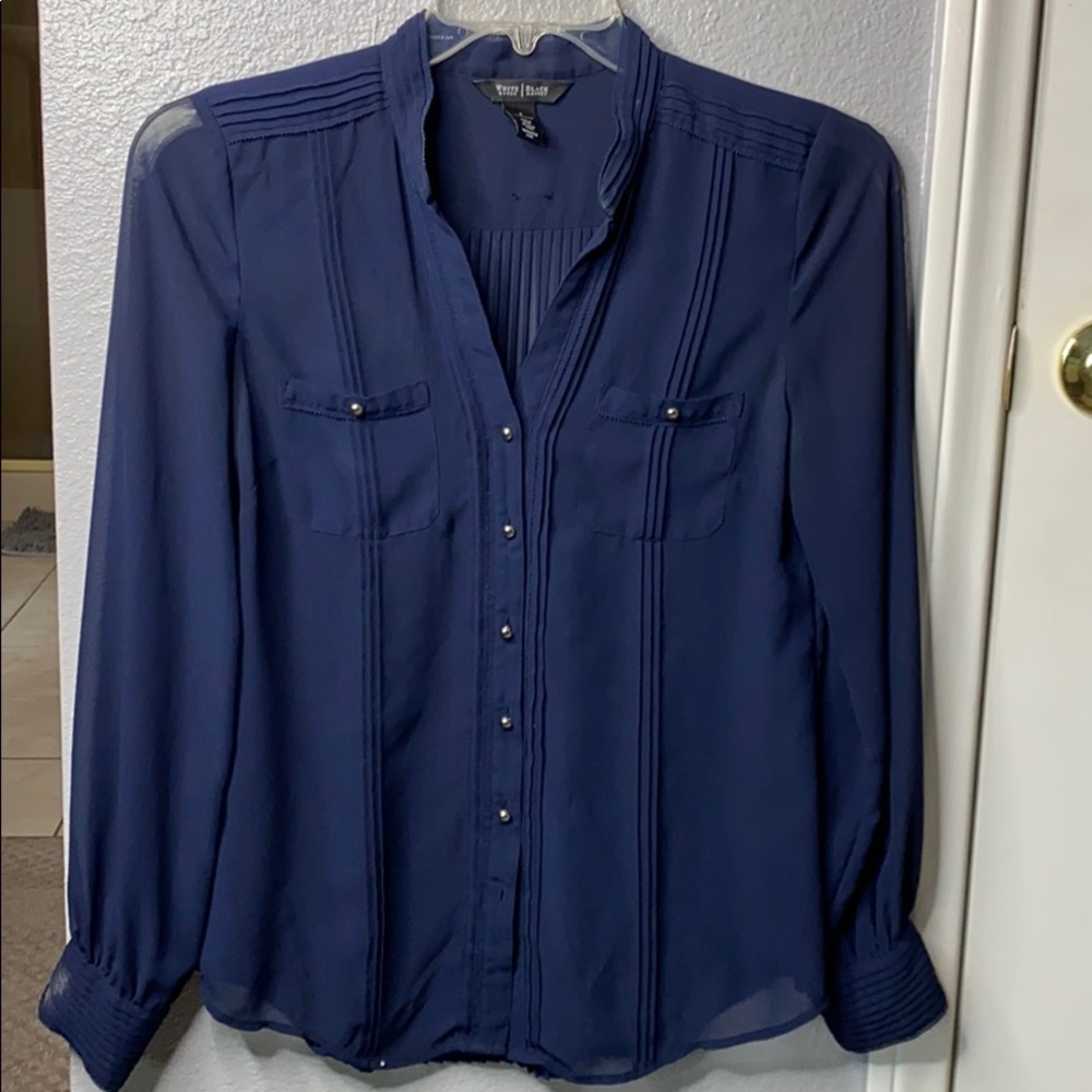 Silk long sleeve top